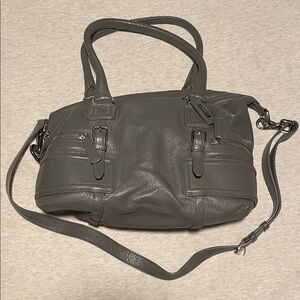 Cole Haan Gray Leather Women's Shoulder & Crossbody Bag